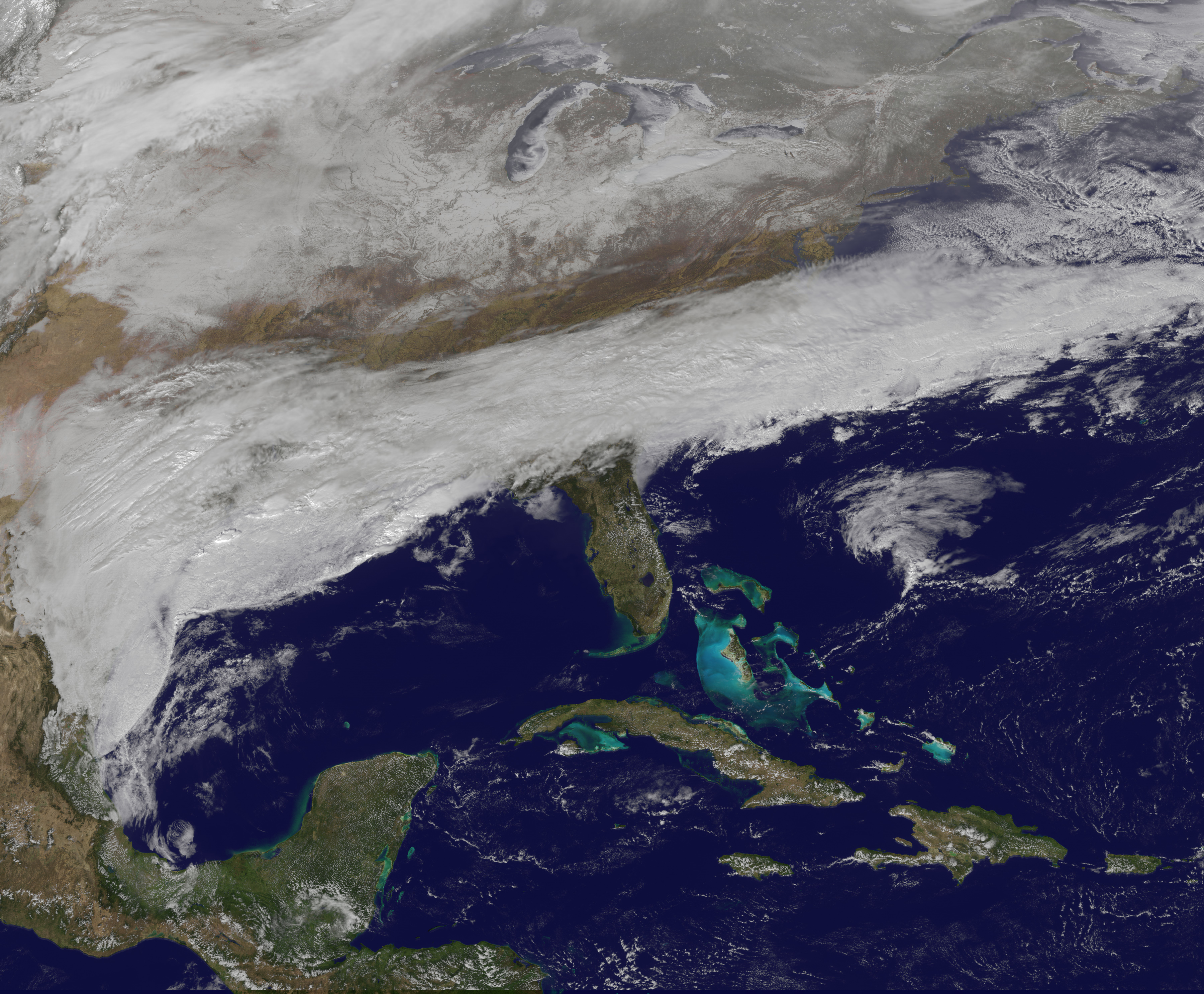 Snowstorm Approaching the Southeastern United States - related image preview