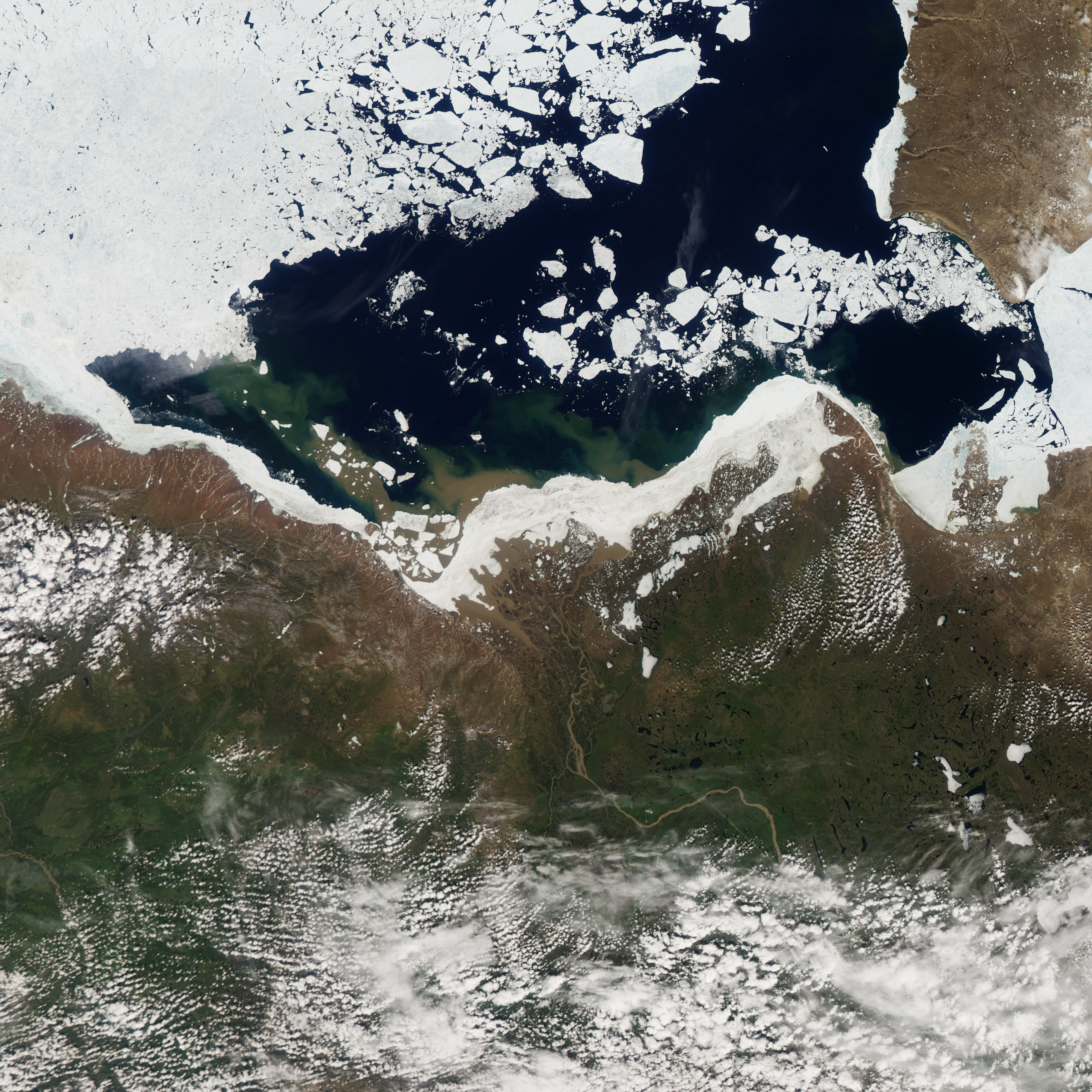 River Discharge Alters Arctic Sea Ice - related image preview