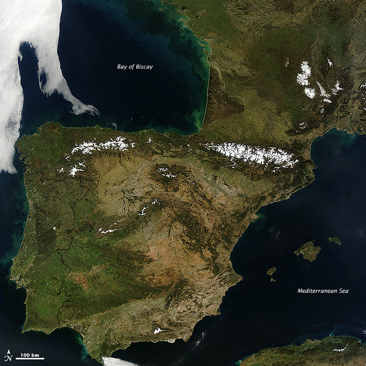 Clear Skies Over the Iberian Peninsula