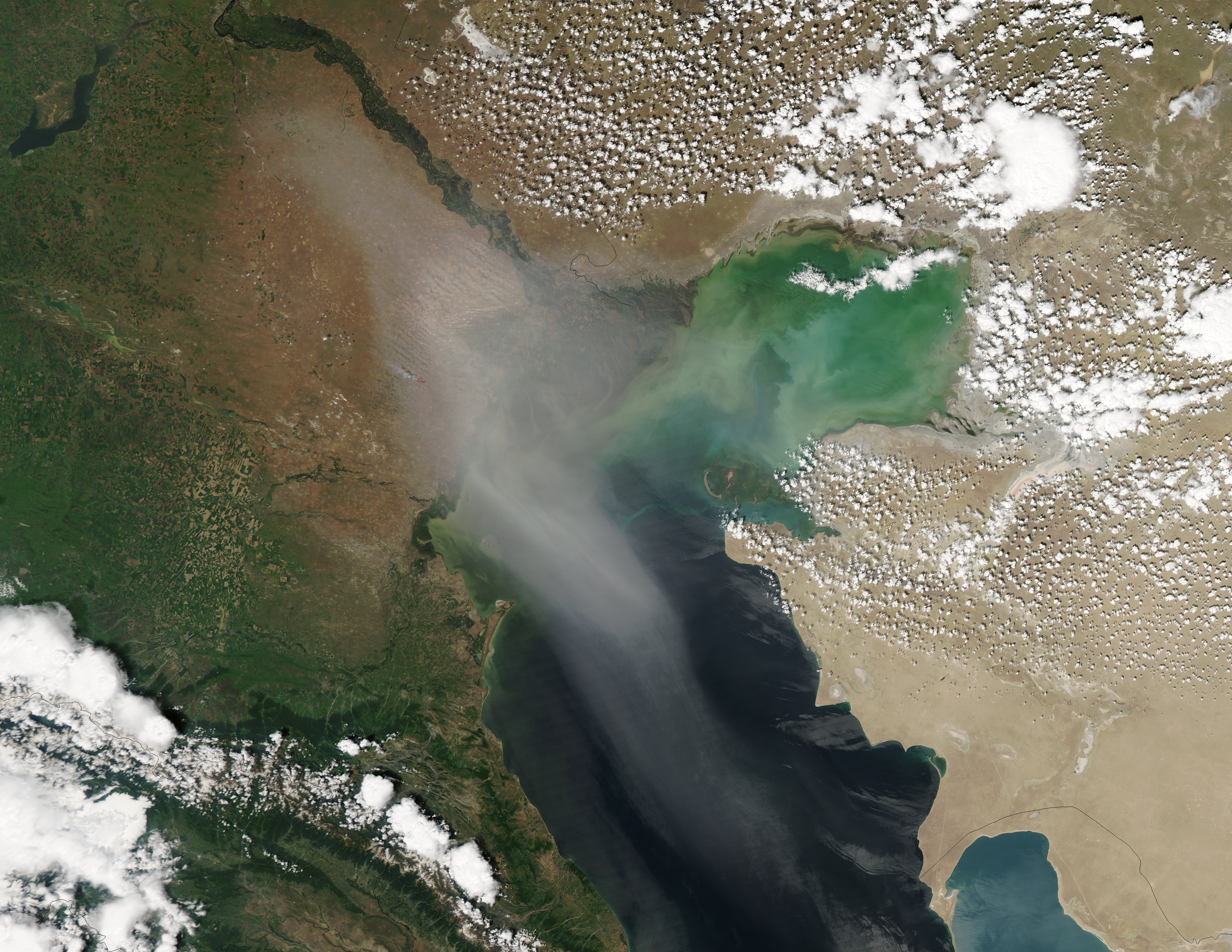Dust over the Caspian Sea - related image preview
