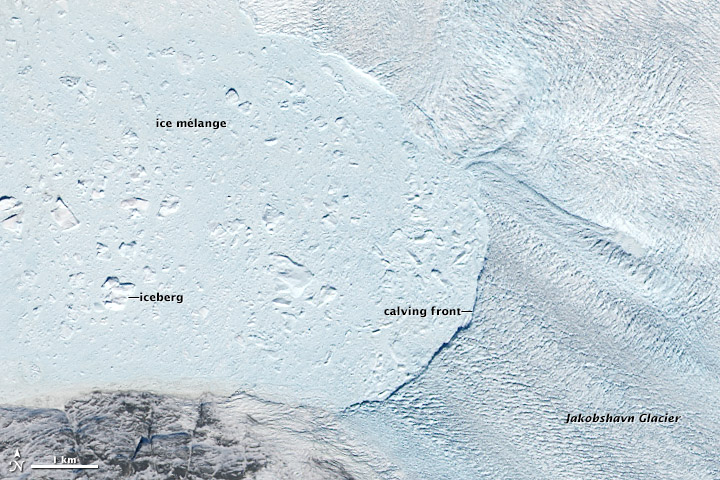 Retreat of Jakobshavn Glacier, Greenland - related image preview