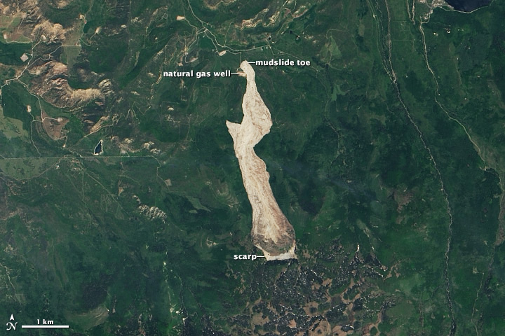 Mudslide Near Collbran, Colorado