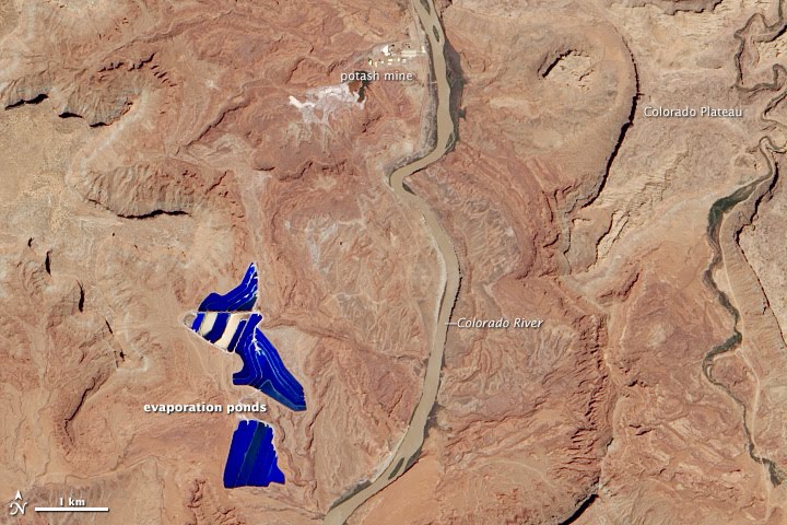 Potash Mine Near Moab, Utah