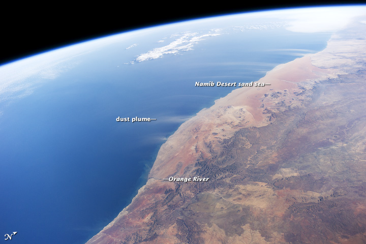 Dust Plumes, Namib Desert