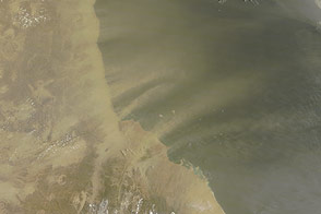 Dust Blowing across the Red Sea