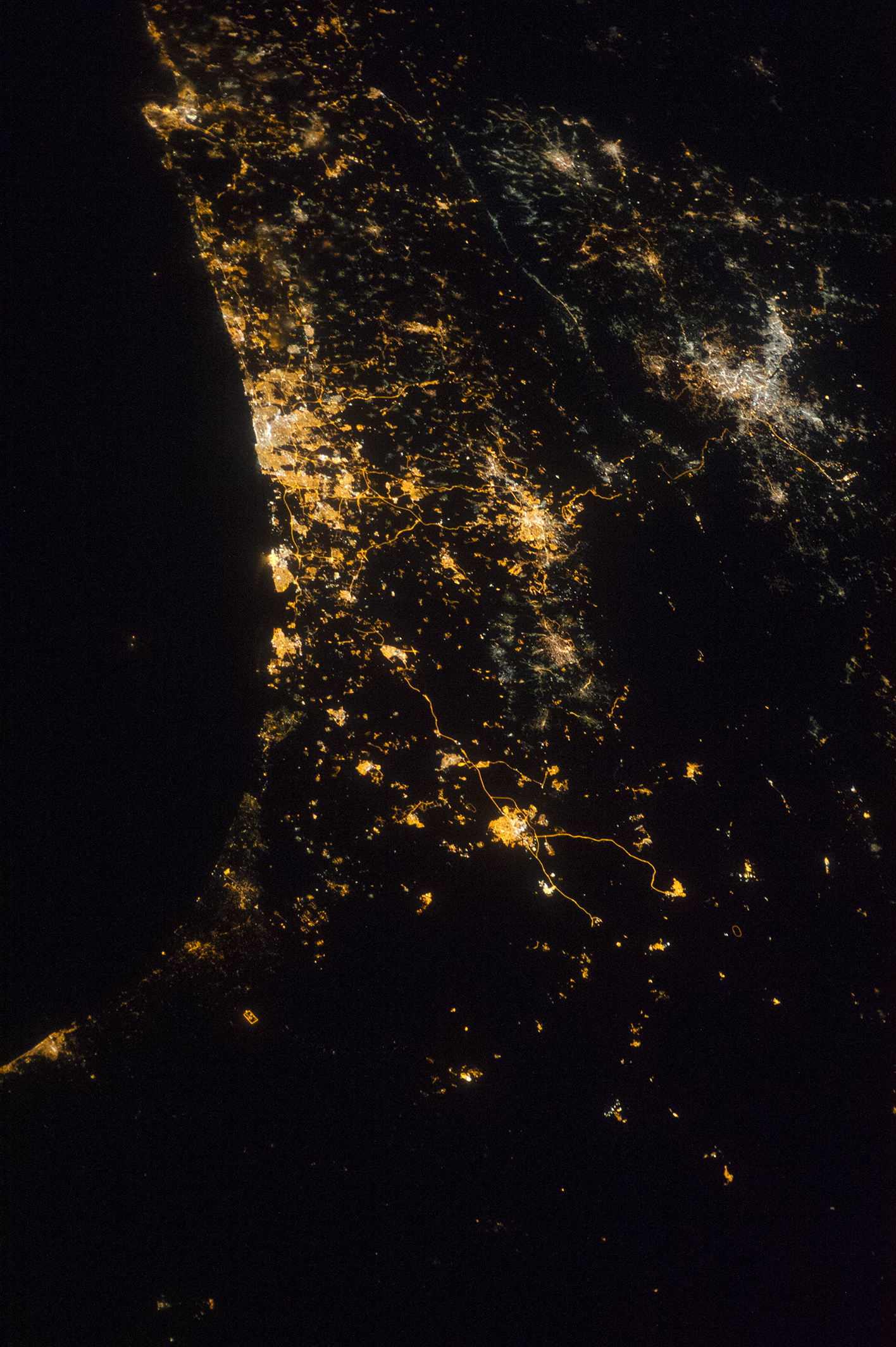 Eastern Mediterranean Coastline at Night - related image preview