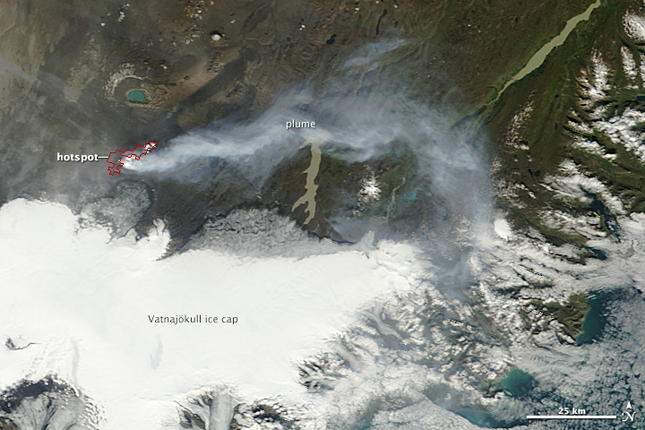 Eruption at Bárdarbunga Volcano