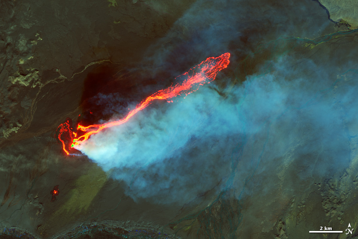 Roiling Flows on Holuhraun Lava Field - related image preview