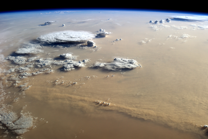 Dust and Clouds Dance Over the Sahara - related image preview