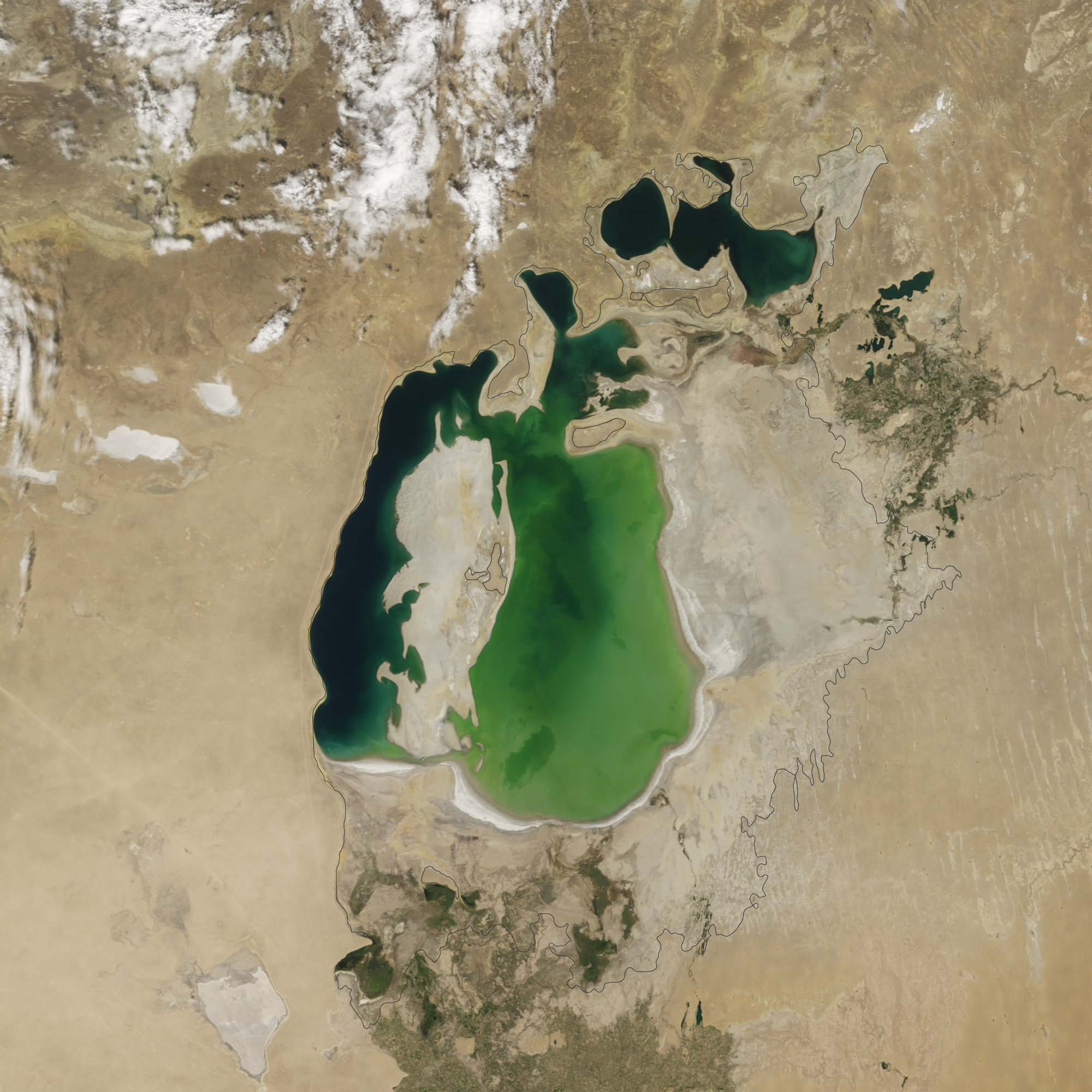 The Aral Sea Loses Its Eastern Lobe - related image preview