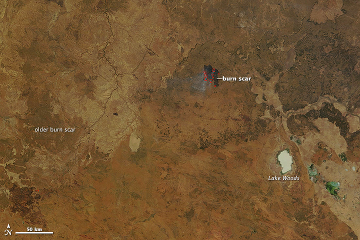 Expanding Burn Scar in Northern Territory