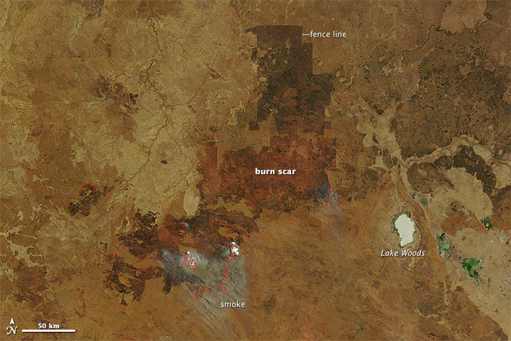 Expanding Burn Scar in Northern Territory