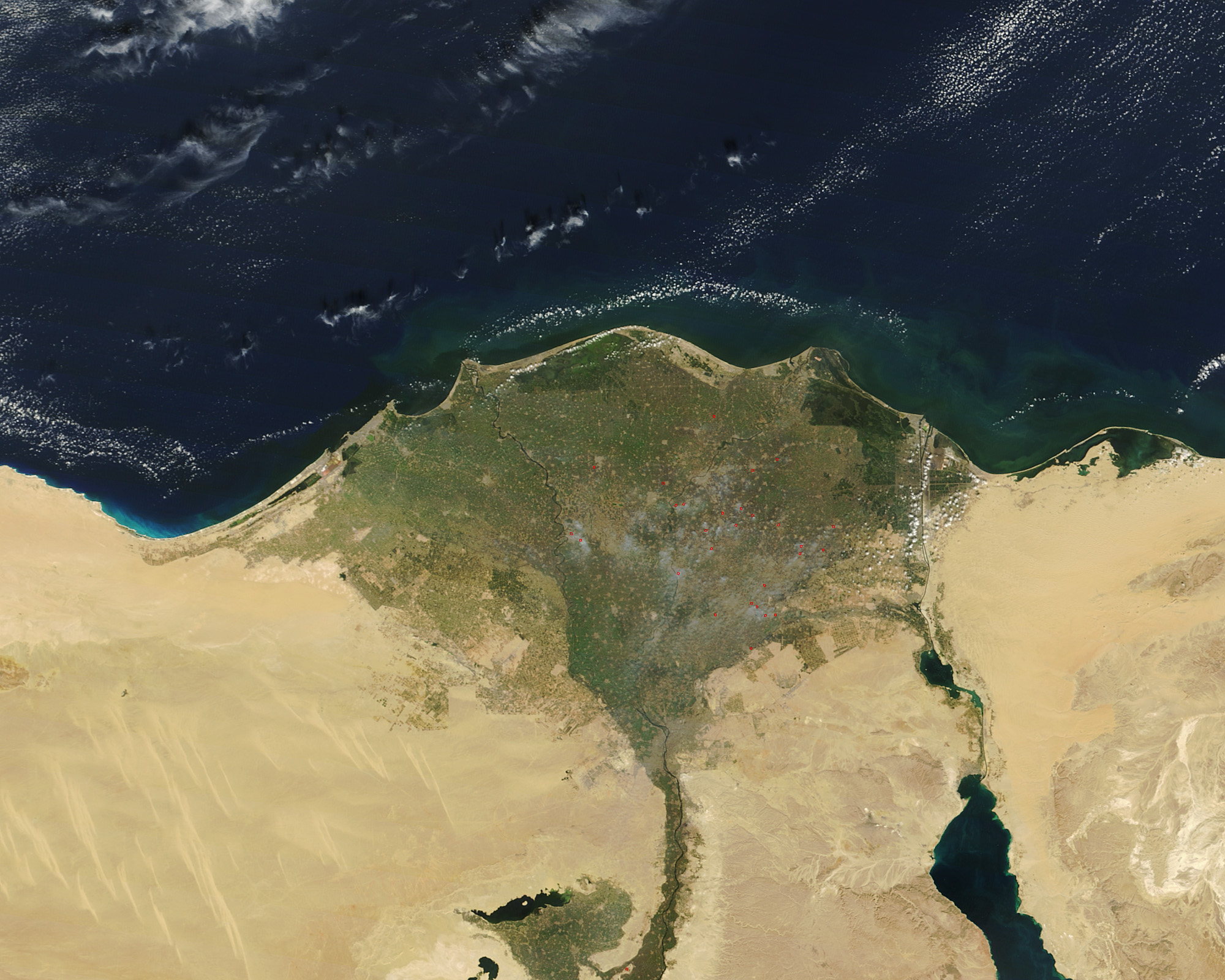 Fires in the Nile River Delta - related image preview