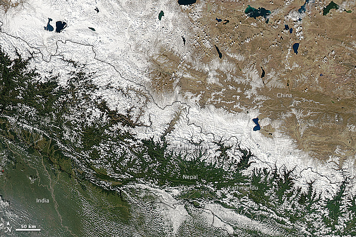 Blizzard in Nepal