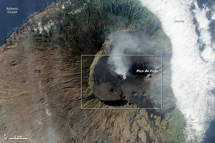 Location of Fogo volcano, identified as Agua de Pau volcano (Moore, 1991)