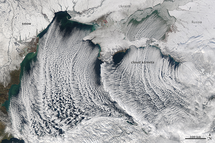 Cloud Streets over the Black Sea