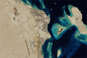 Growth of Hurghada, Egypt
