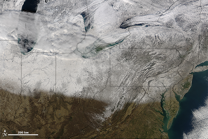 Snow in the Northeastern U.S.