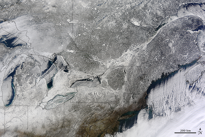 Snow in the Northeastern U.S.