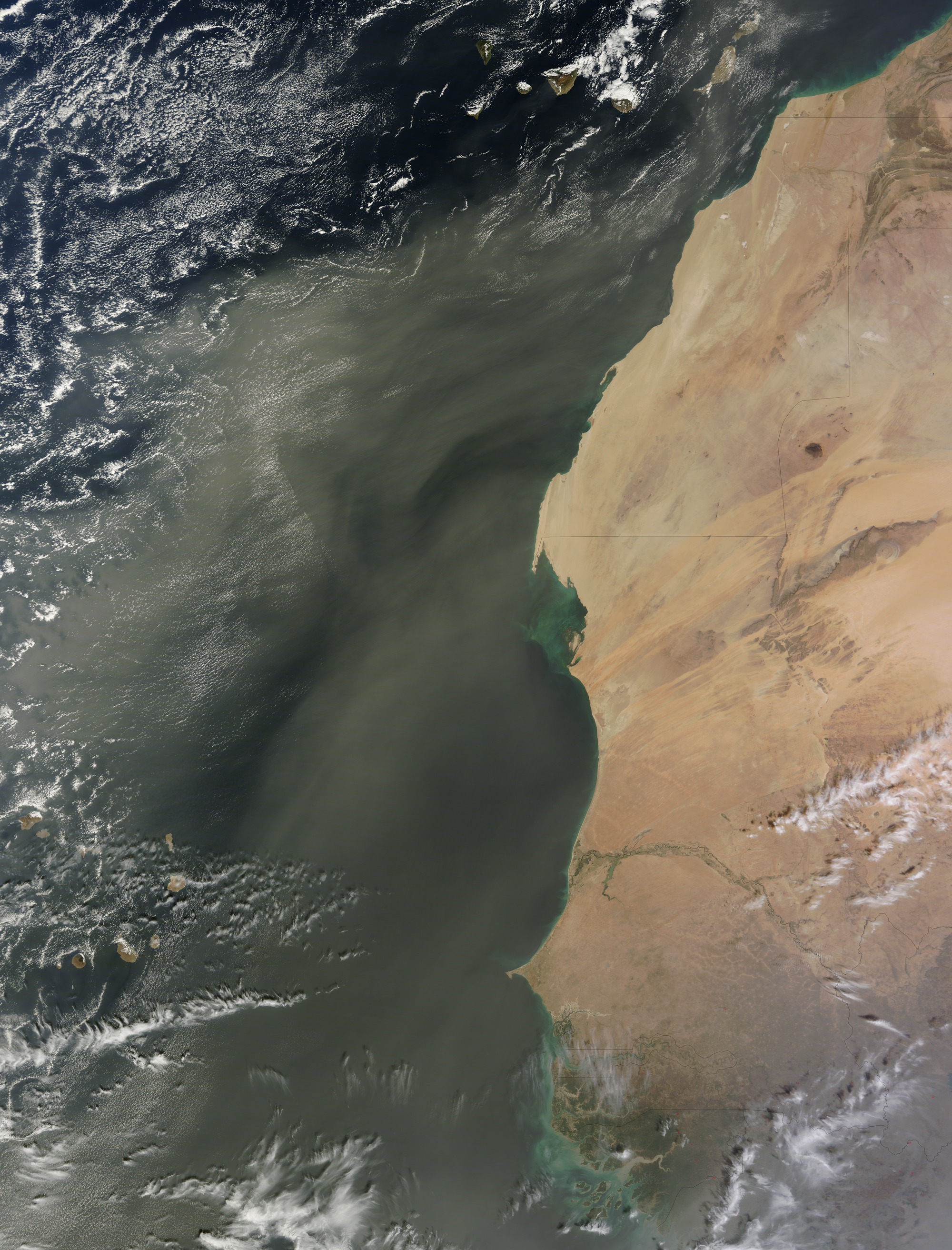 Dust Storm off West Africa  - related image preview
