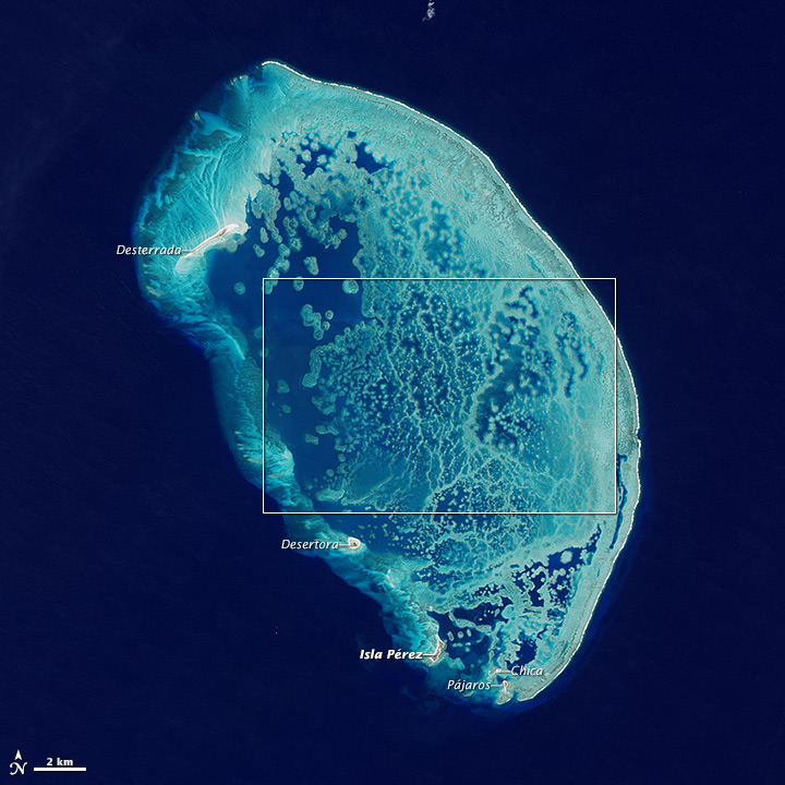 Landsat Image Gallery - Reef in the Southern Gulf of Mexico