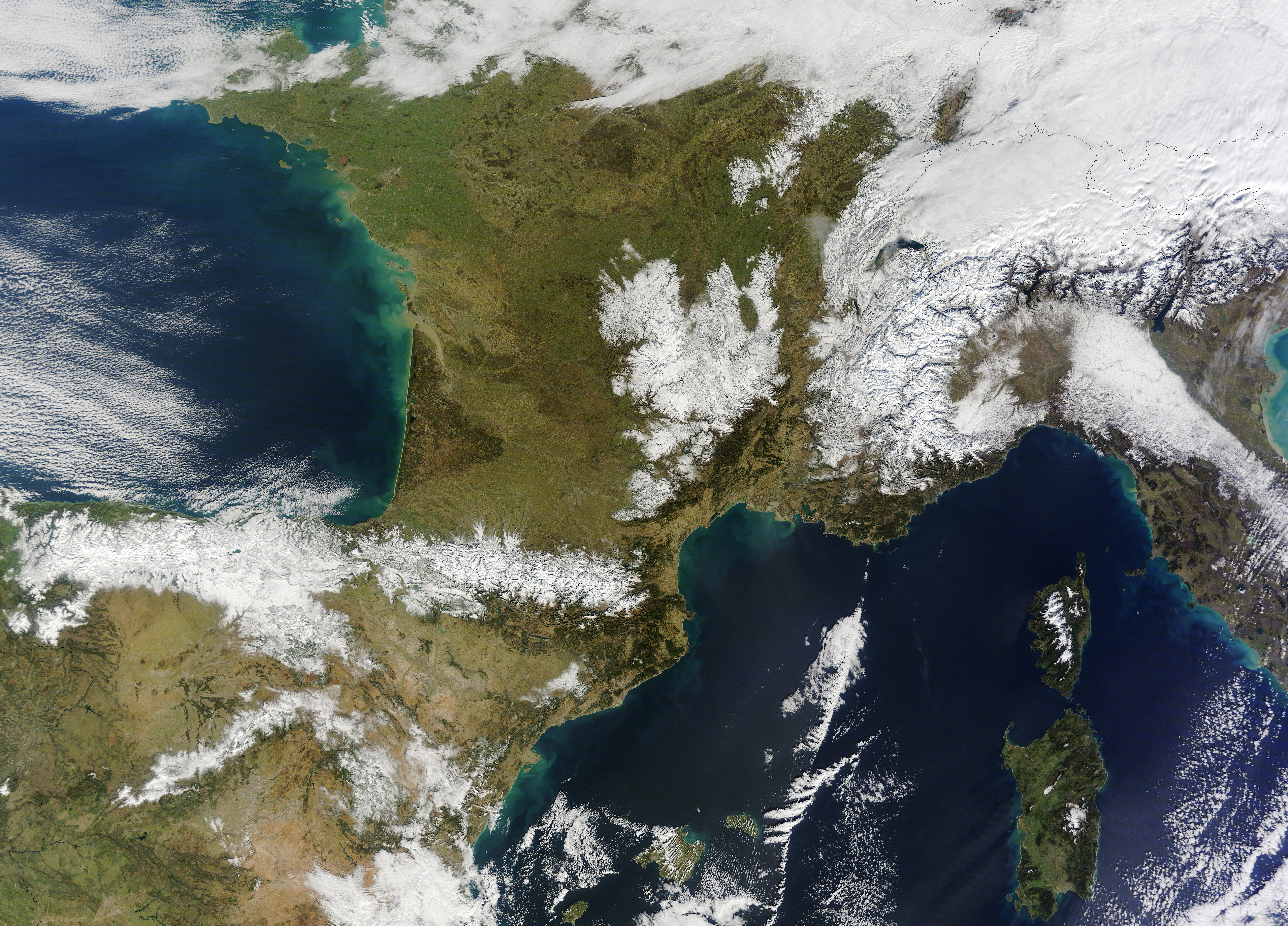 Snow Blankets Ranges in Southwestern Europe - related image preview