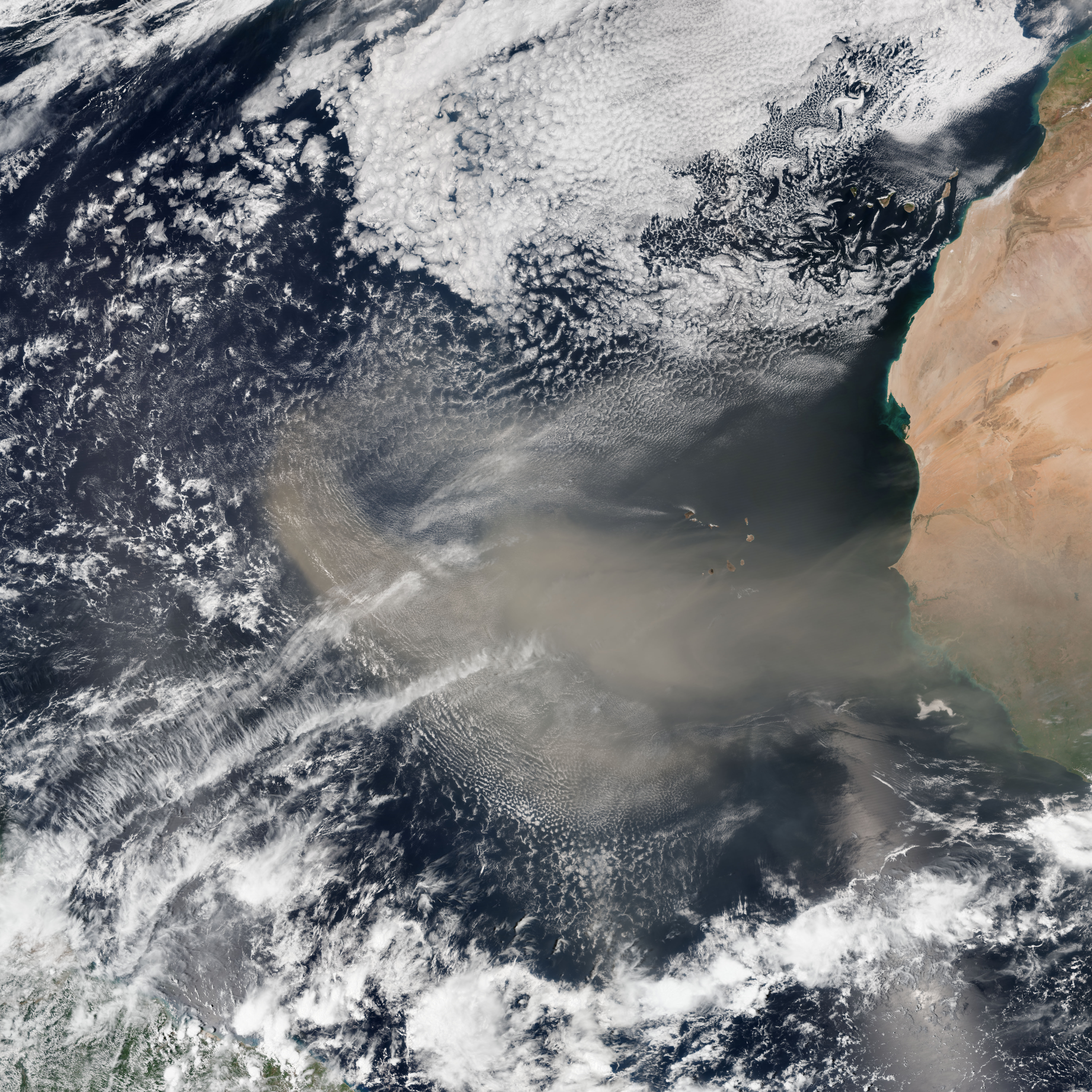 Thick Dust Plumes Obscure Africa’s Coast - related image preview
