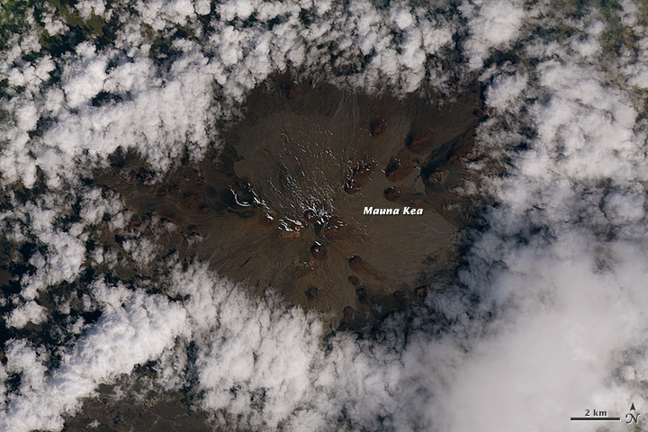 A Blizzard Blankets Mauna Kea