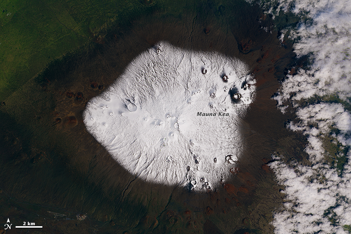 A Blizzard Blankets Mauna Kea