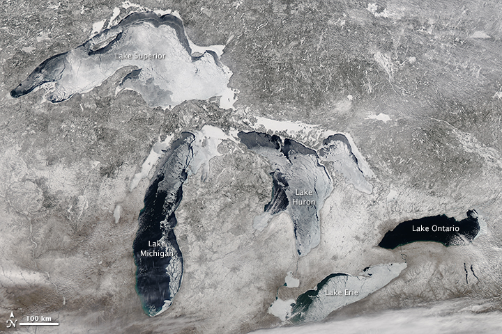 Ice on the Great Lakes