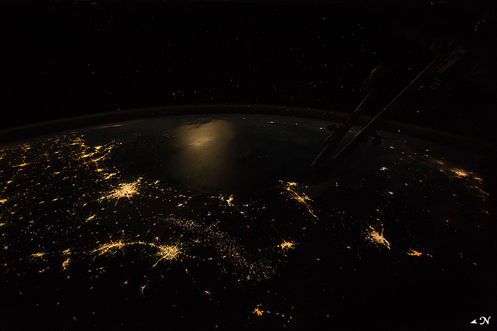 Texas and the Gulf at Night - related image preview