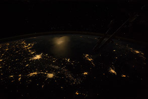Texas and the Gulf at Night
