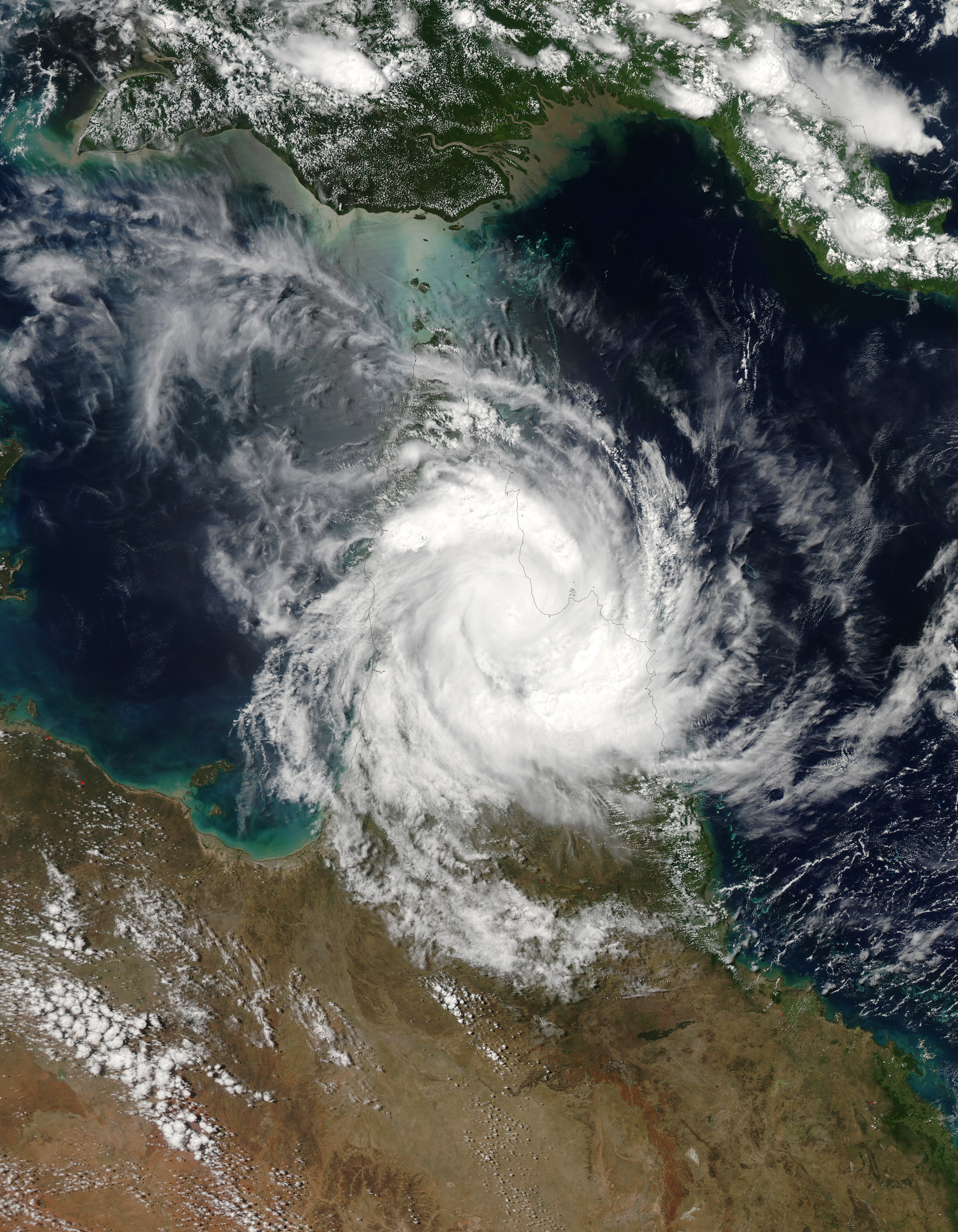 Cyclone Nathan over Cape York Peninsula - related image preview