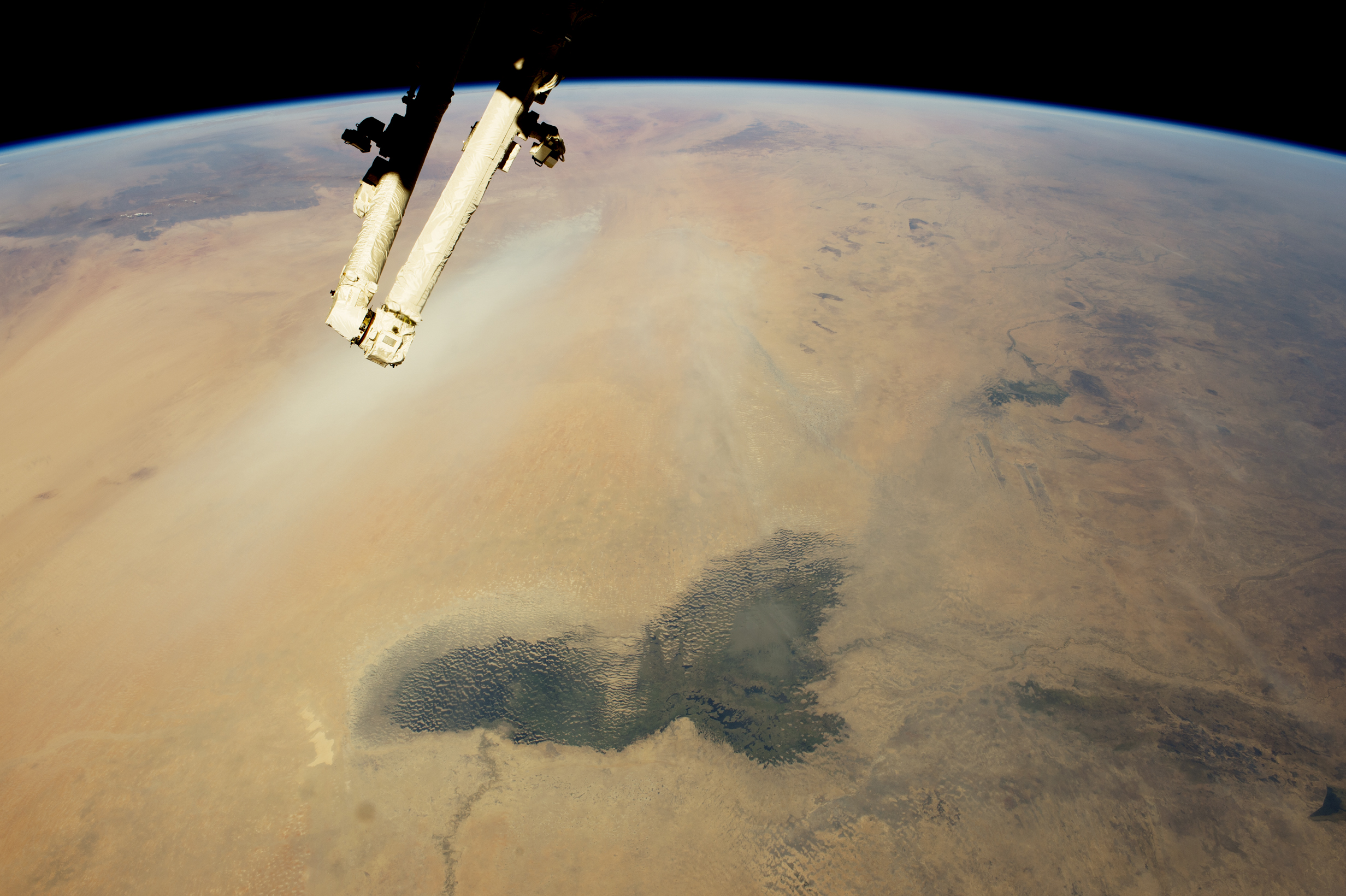 Lake Chad and a Bodele Dust Plume - related image preview