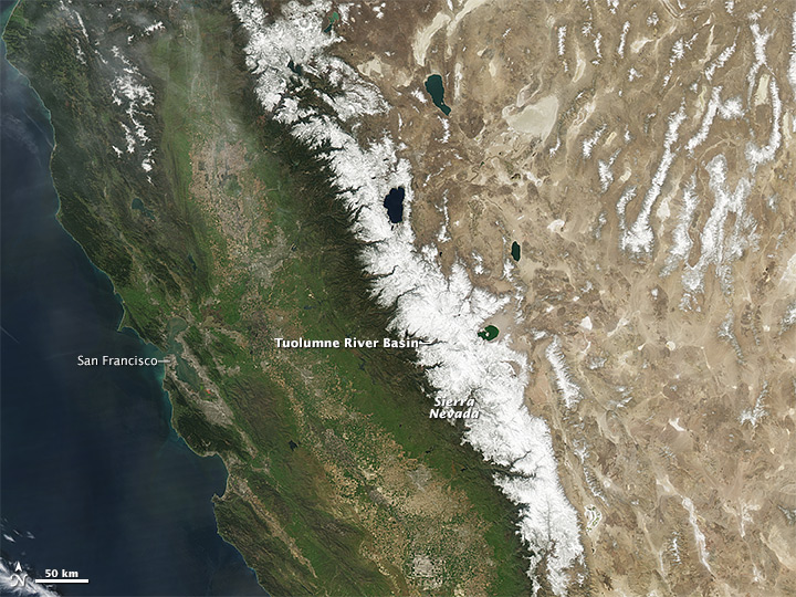 Diminished Snow Pack in the Sierra Nevada