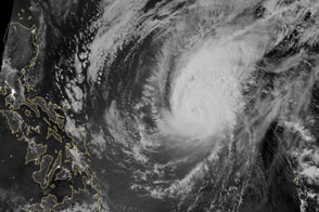 Typhoon Maysak Approaches the Philippines
