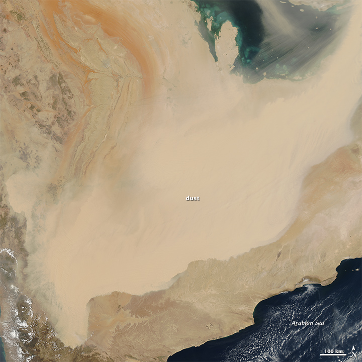 Dust Storm Rolls Across the Arabian Peninsula - related image preview