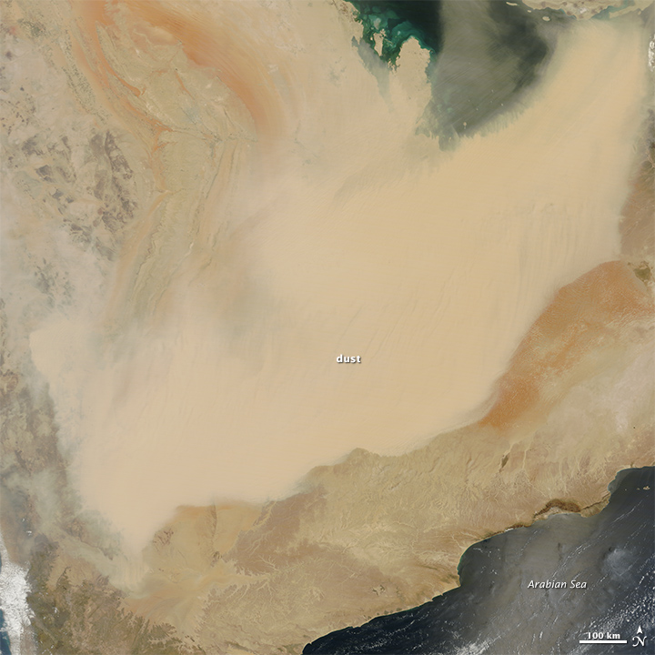 Dust Storm Rolls Across the Arabian Peninsula - related image preview