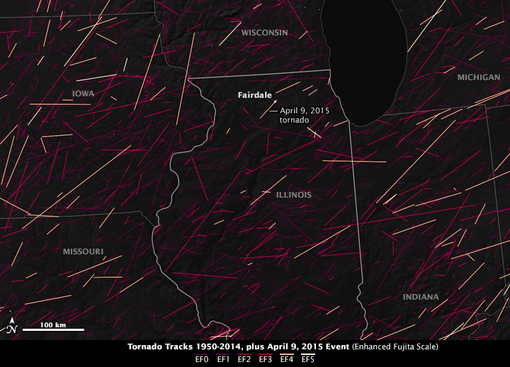 Tornado Track in Northern Illinois  - related image preview