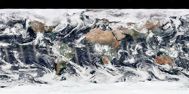 Global Views of Our Planet, Then and Now