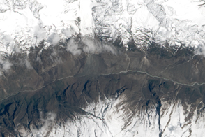 Landslide in Langtang Valley