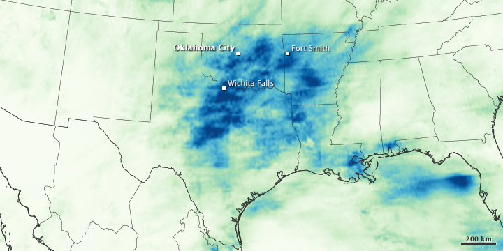 Drenching the South and Plains