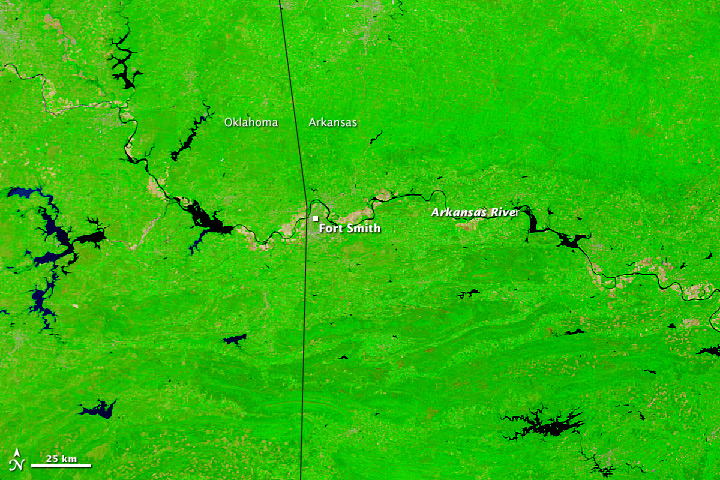 Flooding on the Arkansas River