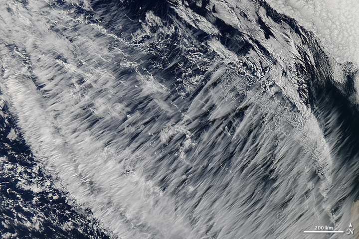 Cirrus Clouds off the Coast of Chile - related image preview