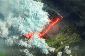 Wolf Volcano Erupts - selected image