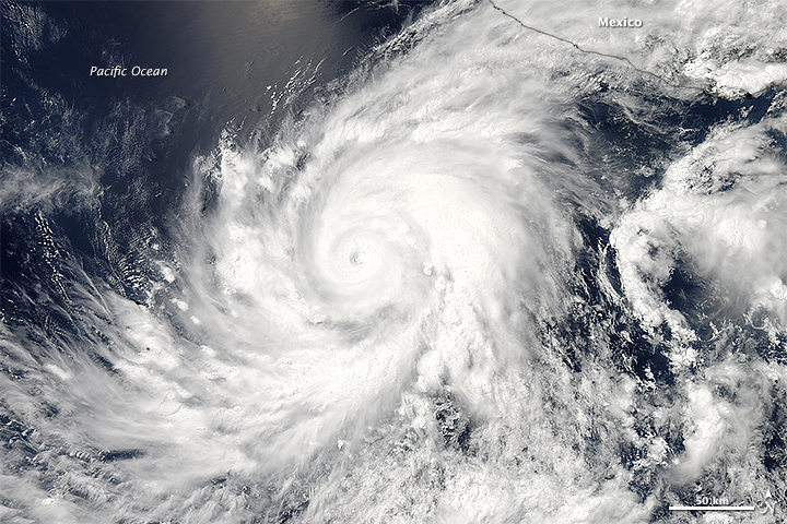 Hurricane Blanca Off Mexico