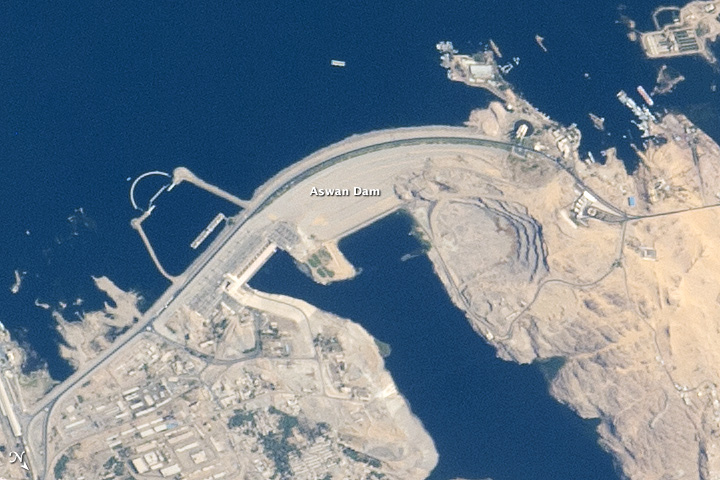 Aswan High Dam Image Of The Day   Iss043e101953 Close 