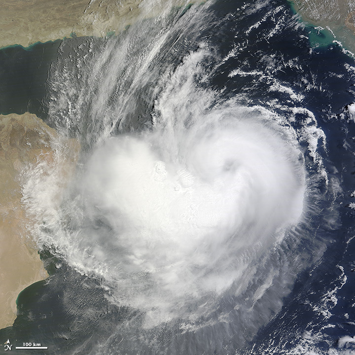 Cyclone Ashobaa over the Arabian Sea