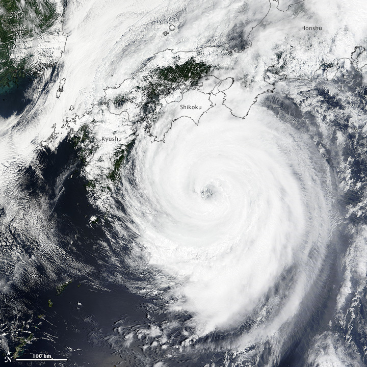 Typhoon Nangka Approaches Japan