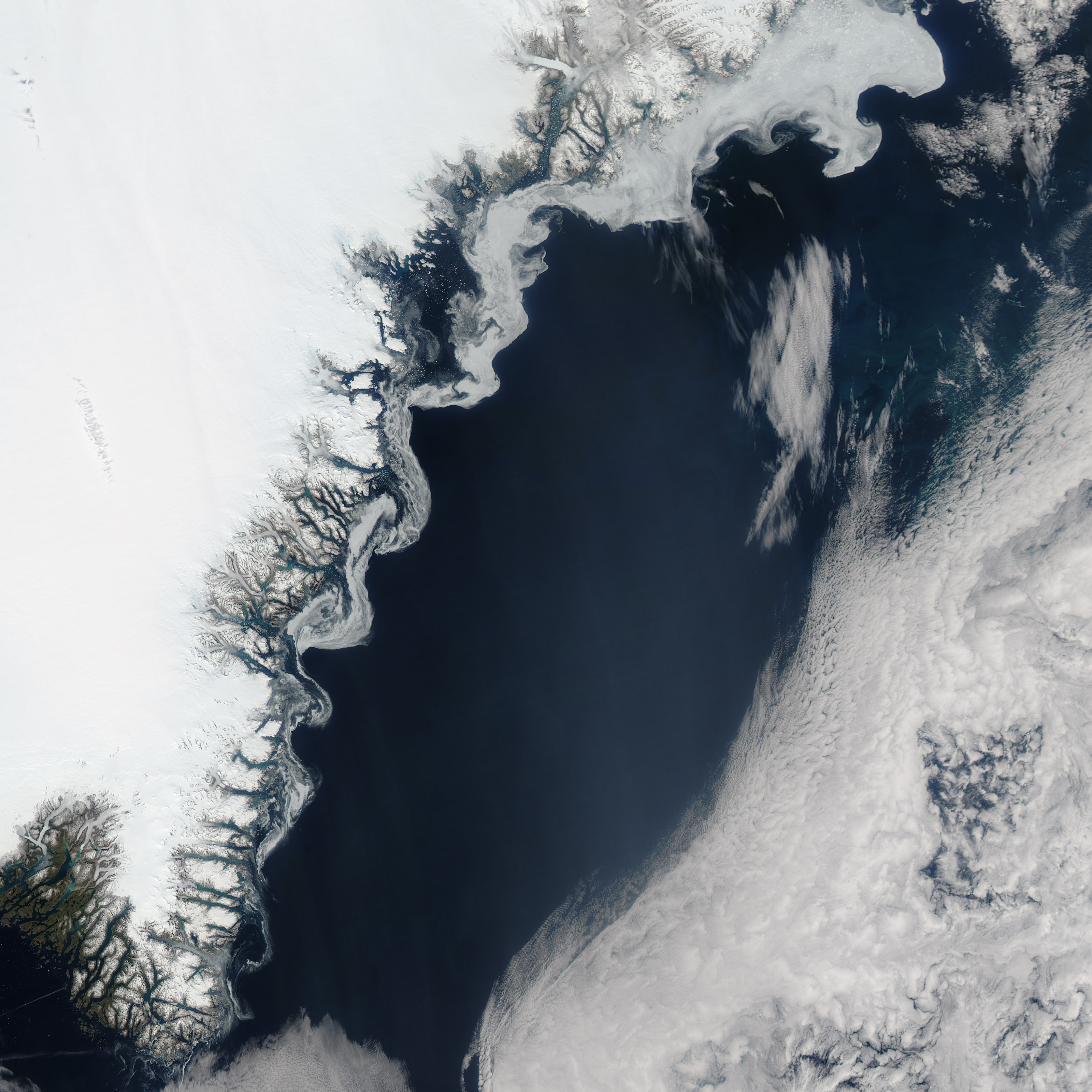 Swirling Sea Ice in the Greenland Sea  - related image preview